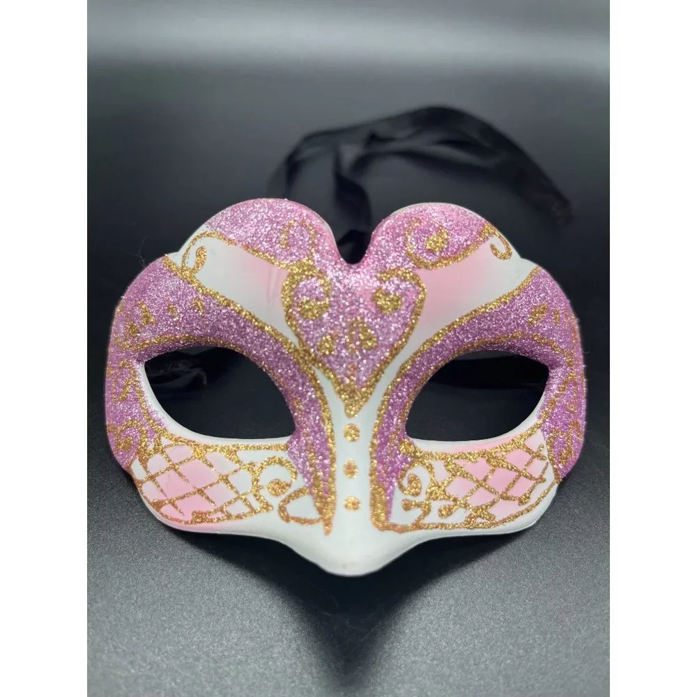Pink Glitter Kid’s Masquerade Ball Mask